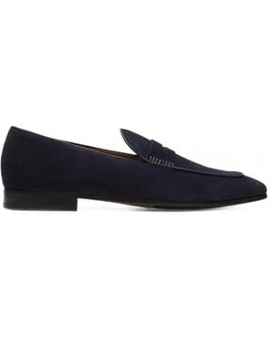 Lottusse Twist Verona Suede Loafers - Blue