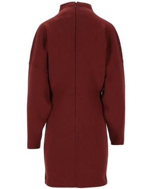 Max Mara Racconto High-Neck Mini Dress - Red