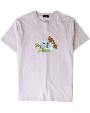 Dime Waterfall-Graphic T-Shirt - White
