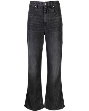 Isabel Marant Black Belvira High-rise Bootcut Jeans - Blue