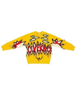 Charles Jeffrey Guddle Logo-Detail Jumper - Yellow