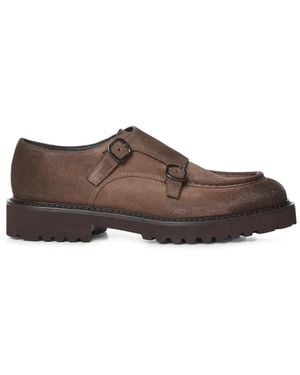 Doucal's Double-Strap Monk Shoes - Brown