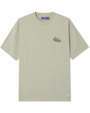 AFTERMATHS Graphic-Print Cotton T-Shirt - Grey