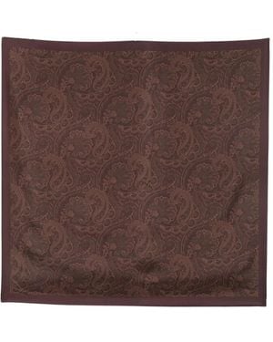 Gabriele Pasini Paisley-Print Scarf - Brown