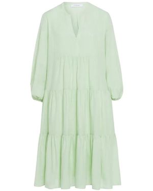 IVY & OAK Tiered V-Neck Dress - Green