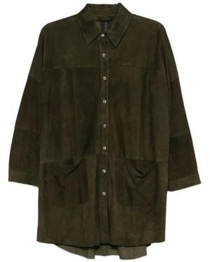 Giorgio Brato Patch-Pockets Long Shirt - Green