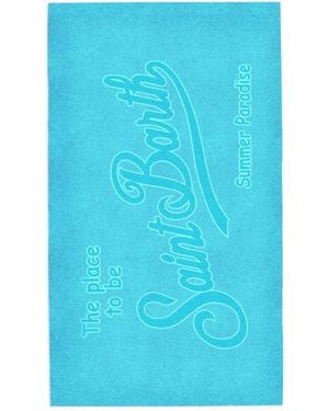 MC2 Saint Barth Toalla De Playa Aline Con Logo - Azul