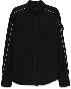 we11done Belted Shirt - Black