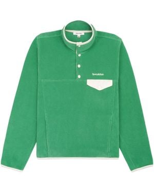 Sporty & Rich ファンネルネック プルオーバー - グリーン