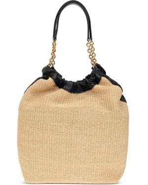 DeMellier London Miami Woven Bucket Bag - Natural