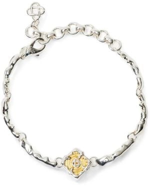 CASABLANCA Splash Sculptural-Link Bracelet - Metallic