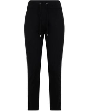 Moorer Side-Stripe Track Trousers - Black