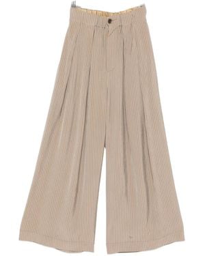 Uma Wang Poetic Pleated Pants - Natural