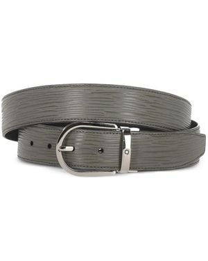 Montblanc Leather Belt - Grey