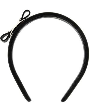 Ferragamo Bow-Embellished Headband - Black