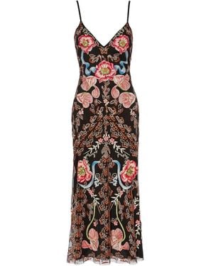 Temperley London Bilbao Strappy Midi Dress - Black