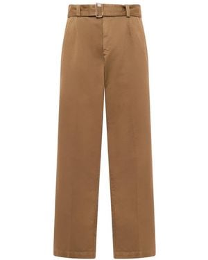 Laneus Belted Trousers - Natural