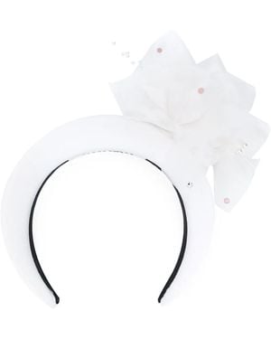 MM6 by Maison Martin Margiela Flower Detail Hairband - White