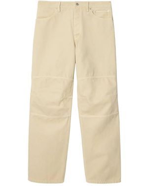 Burberry Straight-Leg Workwear Pants - Natural