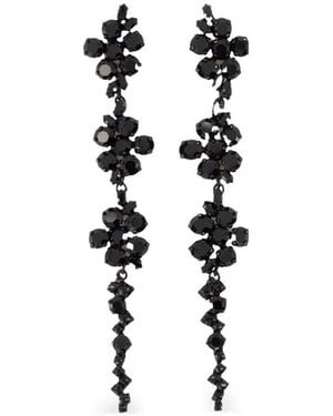 Simone Rocha Floral Drip Earrings - Black