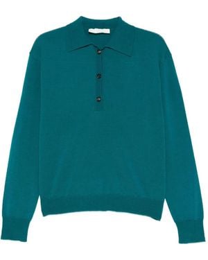 Tela Gestricktes Poloshirt - Grün