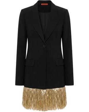 Simon Miller Odette Fringe-Trim Blazer - Black