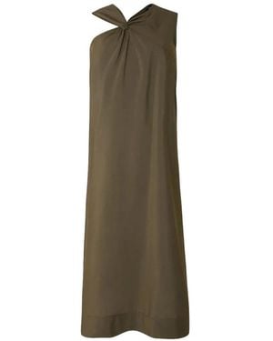 Soeur Emna Knot-Detail Dress - Green