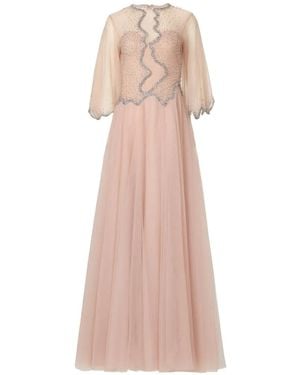 Costarellos Evanna Crystal-Embellished Gown - Pink