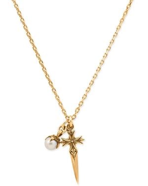 Emanuele Bicocchi Pugnale+Pearl Necklace - Metallic