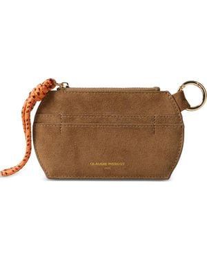 Claudie Pierlot Porte-Cartes En Daim - Brown