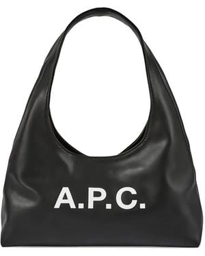 A.P.C. Baby Ninon Logo Tote Bag - Black