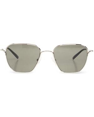 McQueen Geometric-Frame Sunglasses - Metallic