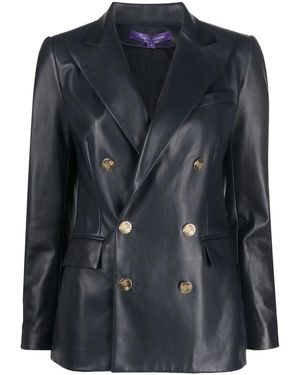 Ralph Lauren Camden Double-Breasted Blazer - Black