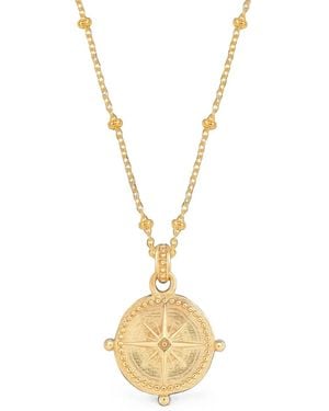 Dower & Hall Small True North Pendant Necklace - Metallic