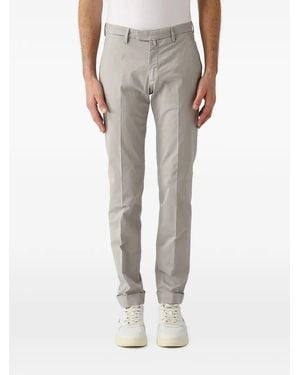 Briglia 1949 Pressed-Crease Turned-Up Trousers - Grey