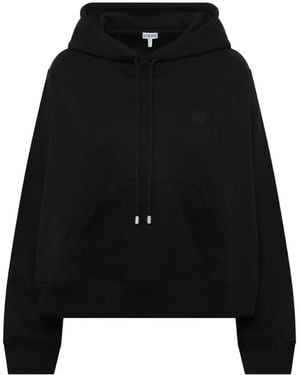 Loewe Pocket Trapeze Hoodie - Black
