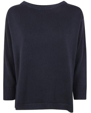 Rossopuro Gerippter Strick - Blau