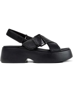 Camper Tasha Buckle-Straps Sandals - Blue