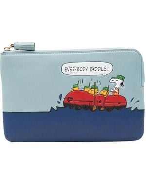 Anya Hindmarch X Peanuts Snoopy Clutch - Blue