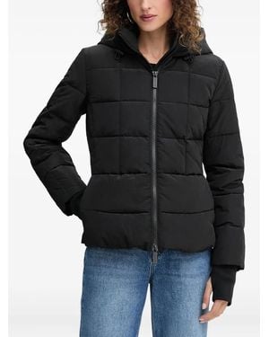 ARMANI EXCHANGE フーデッド パデッドジャケット - ブラック