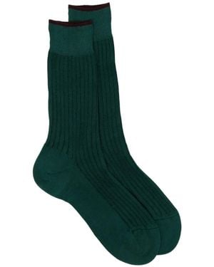 ZEGNA Ribbed Socks - Green