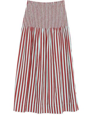 Simon Miller Striped Maxi Skirt - Red