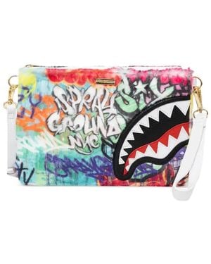Sprayground Sac Banane Le Monde Des Graffitis - White