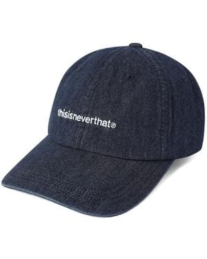 thisisneverthat T-Logo Denim Cap - Blue