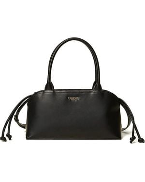 Twinset Logo-plaque Tote Bag - Black