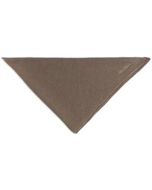 Max Mara Wool Knit Oversized Shawl - Brown