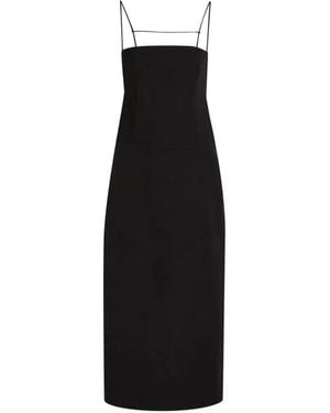 Calvin Klein Spaghetti-Strap Midi Dress - Black