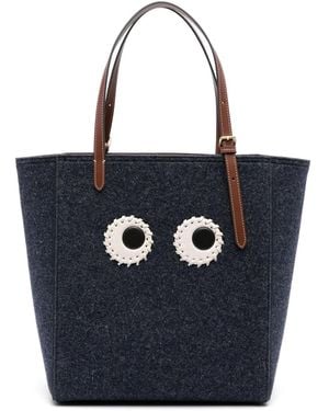 Anya Hindmarch Eyes ハンドバッグ S - ブルー