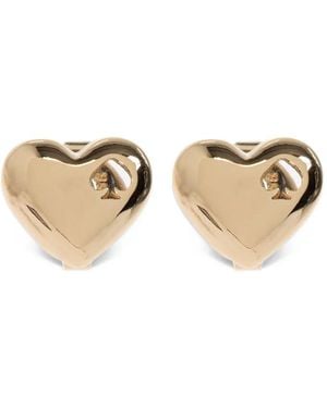 Kate Spade Heart-Shaped Spade Cut-Out Earrings - Natural