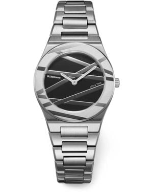 D1 Milano Onyx Inlay Ultra Thin 30Mm Watch - Black